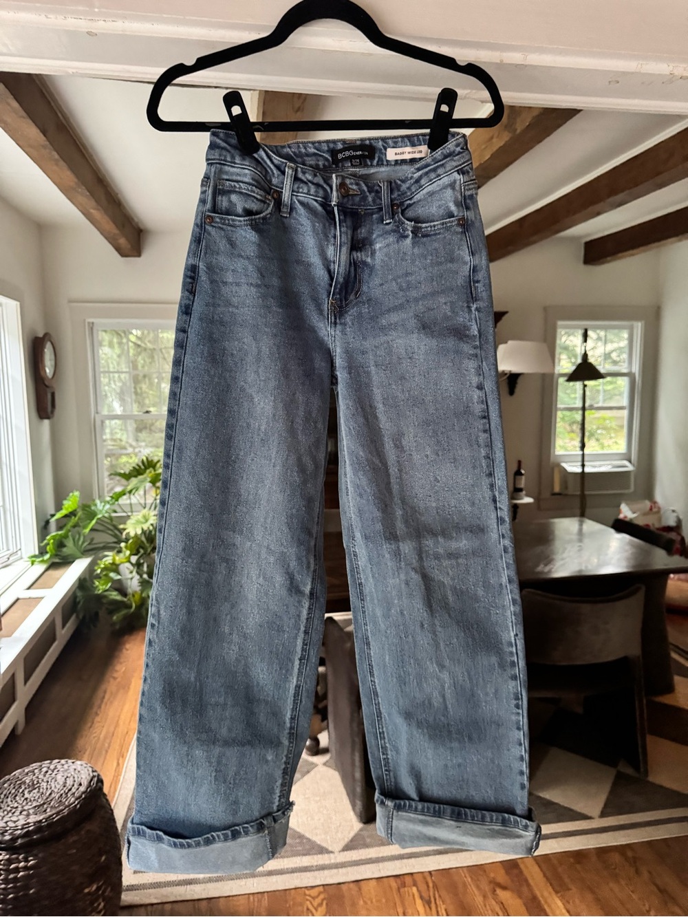 BCBGeneration Baggy Wide Leg Jeans